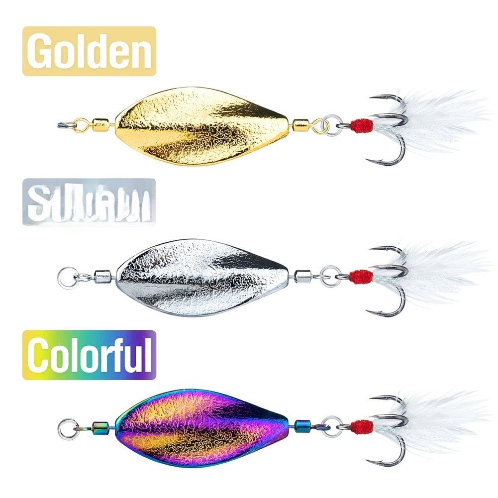 Fishing Lure Rotating 360 Degree Hyperbolic Hollow Shape
