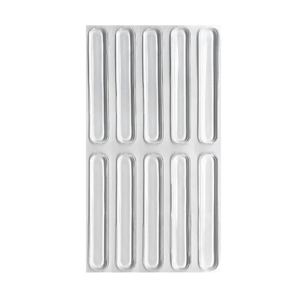 50 pcs Transparent Silicone Bumpers for Door Cabinet Table Drawer Protection