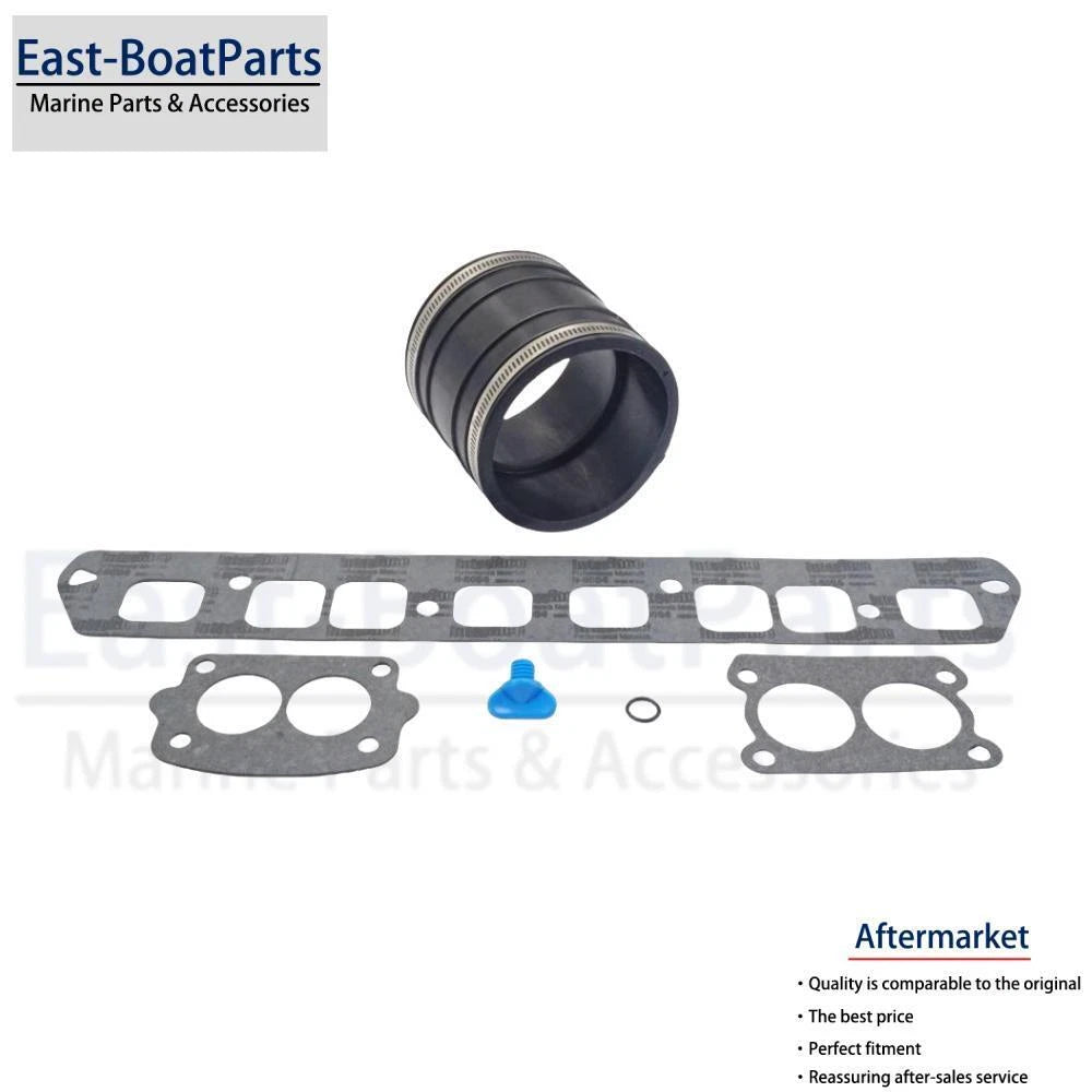 Exhaust Manifold Kit with Bellows & Gasket for Mercruiser 4cyl GM 181 CID (1970–1990)