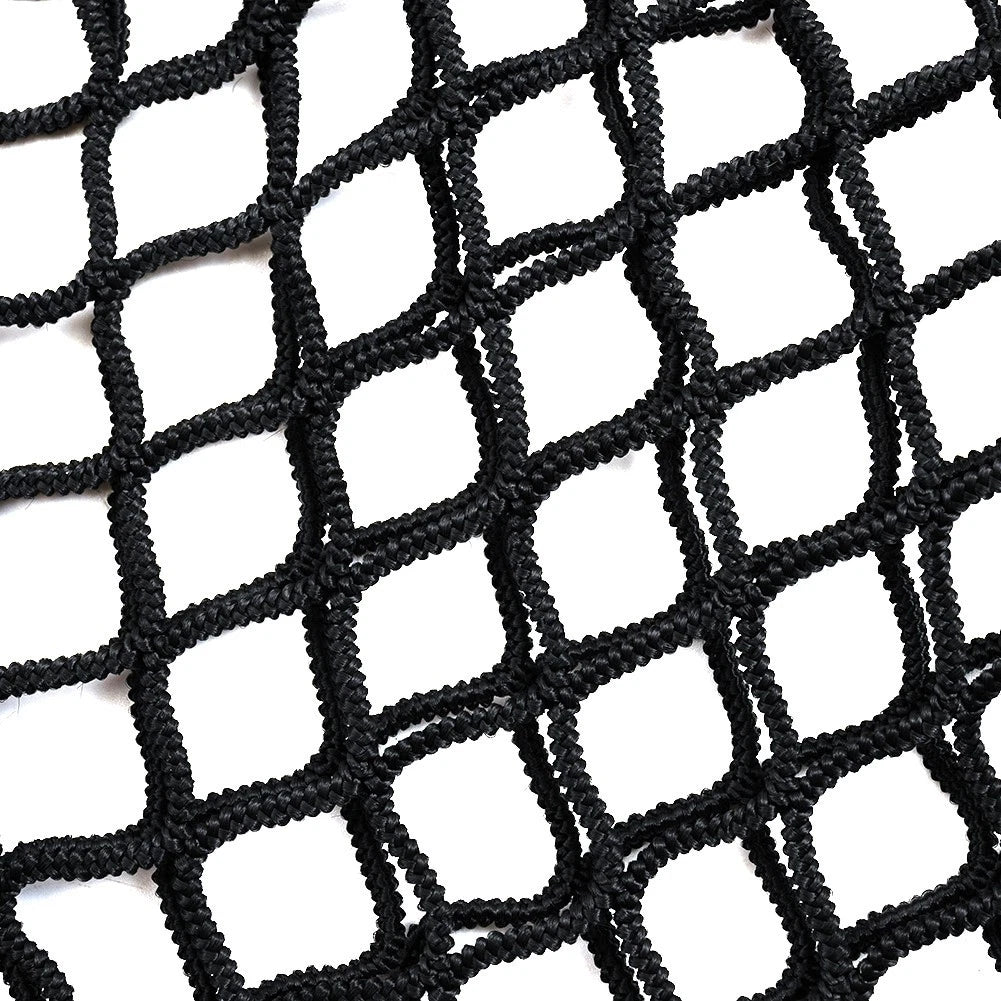 Cargo Net for ATV (23cm x 30cm) - Black Mesh with Plastic Hooks