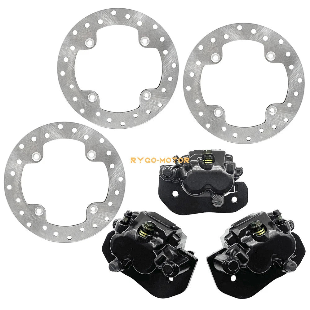 Front Rear Brake Calipers & Rotors for Can-Am Outlander 450 570 850 1000 (2015–2022)