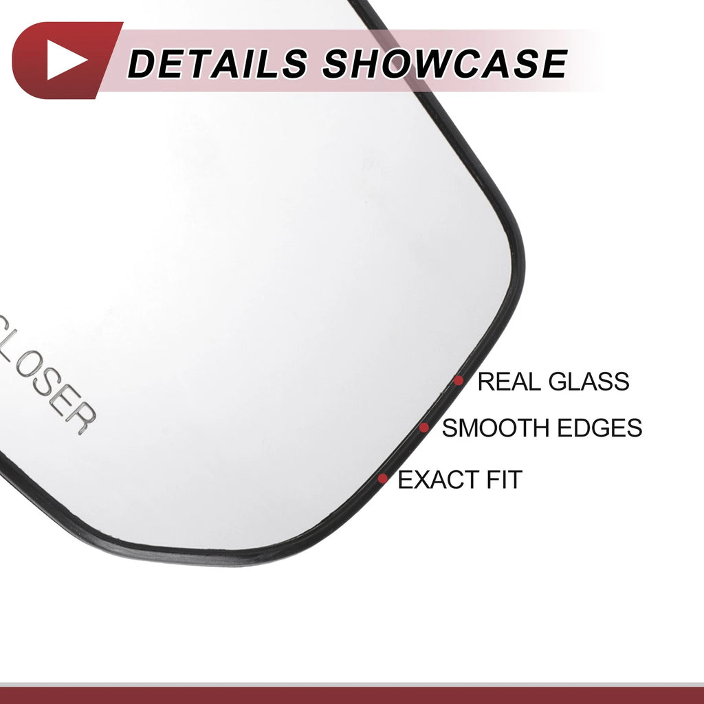 Heated Right Passenger Side Mirror Glass Replacement for Chevrolet Malibu (2016–2021)