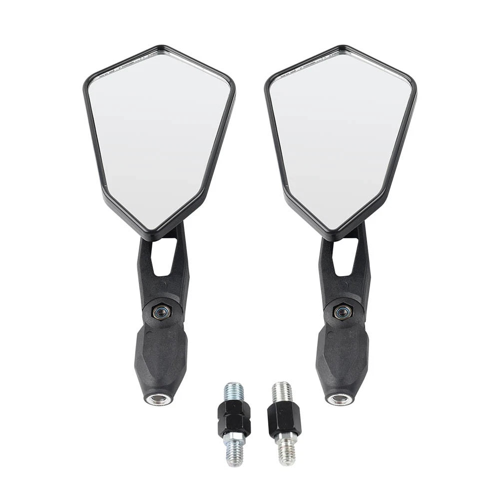 Rear View Side Mirrors 10mm for Cruiser Chopper Scooter ATV