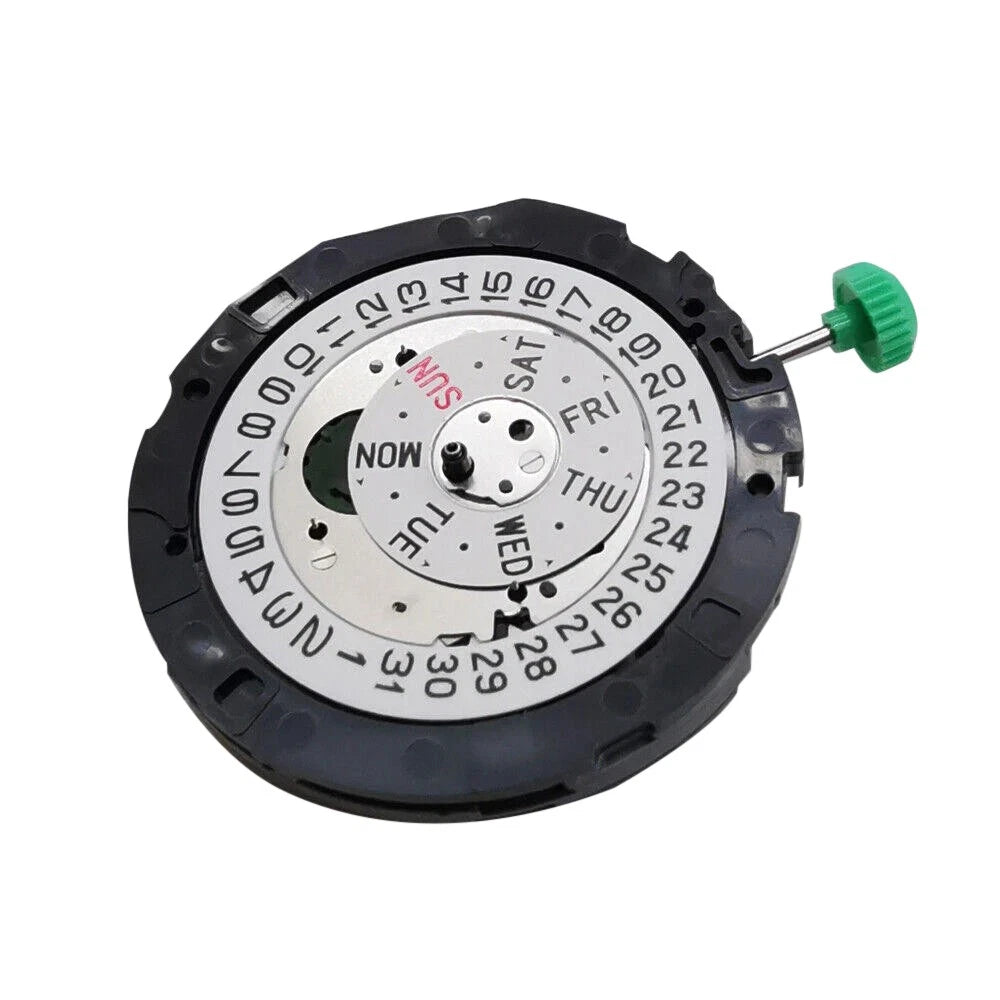 Watch Movement Quartz Day Date 3:00 6 Hands for Miyota OS00 Replacement