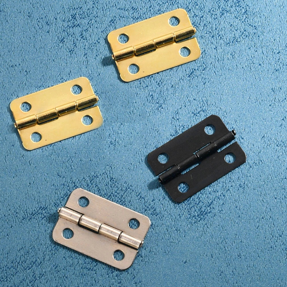 24pcs 23x15mm Furniture Hinge for Jewelry Box Dollhouse Cabinet