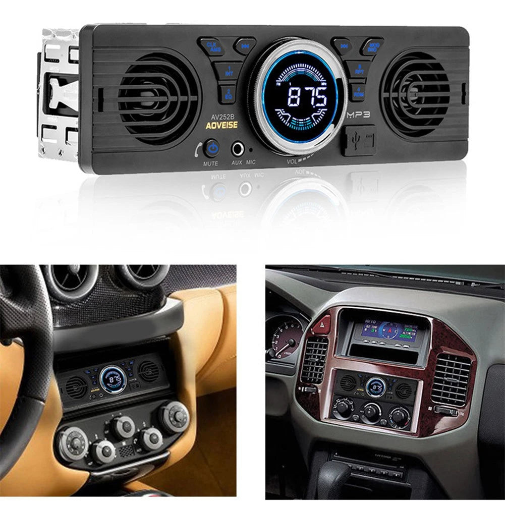 Single Din Car Audio Player for Universal Fit (2010–2023)