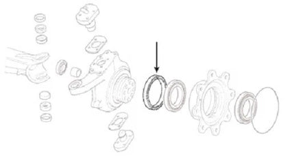 Inner Front Hub Seal for Case 5120 5130 5140 5150 Tractors (CARRARO 709)