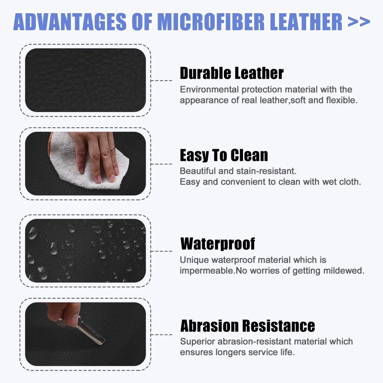 Microfiber Armrest Cover Protective for Honda CRV (2017–2021) Black/Black