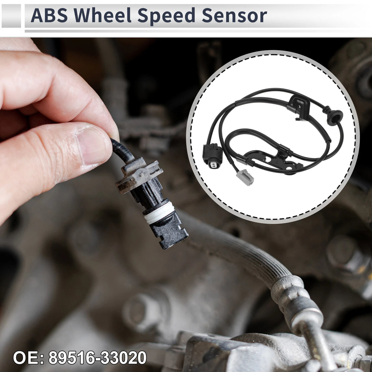 ABS Wheel Speed Sensor No. 89516-33020 for Toyota Camry (2002–2006)