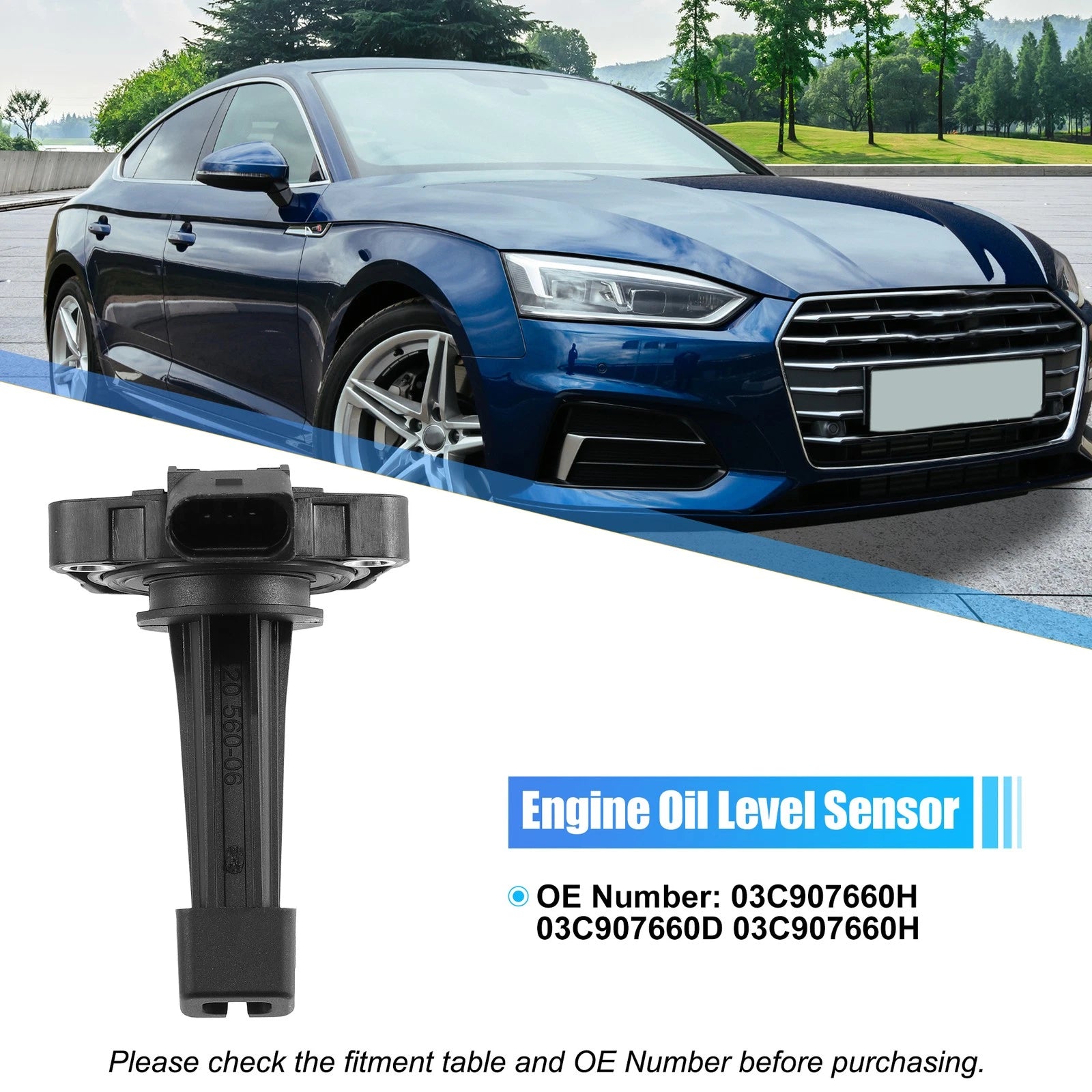 Oil Level Sensor Replacement for Audi A4 A5 A6 (2009–2018)