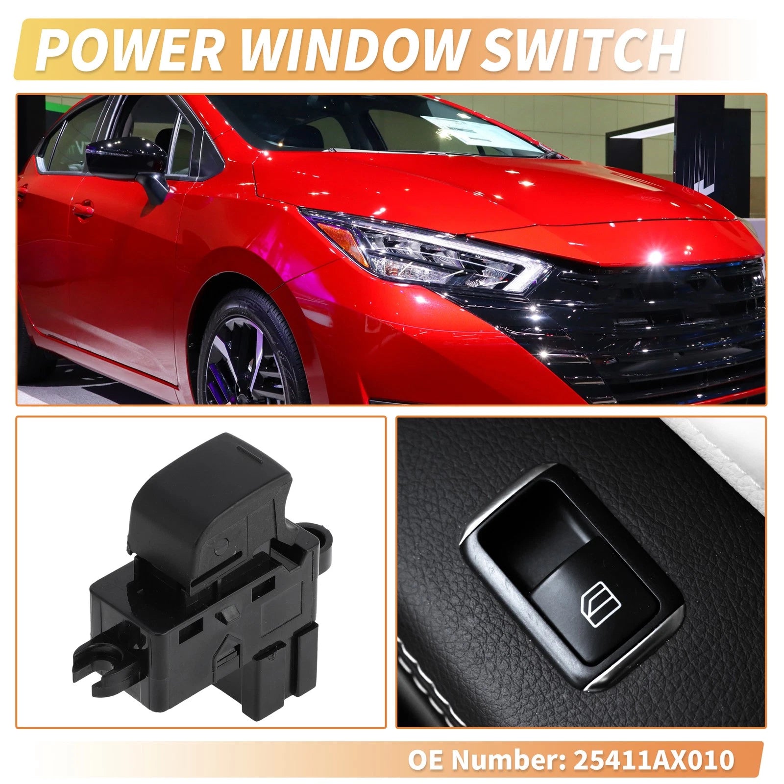 Power Window Switch for Nissan Pathfinder, Versa (No. 25411AX010)
