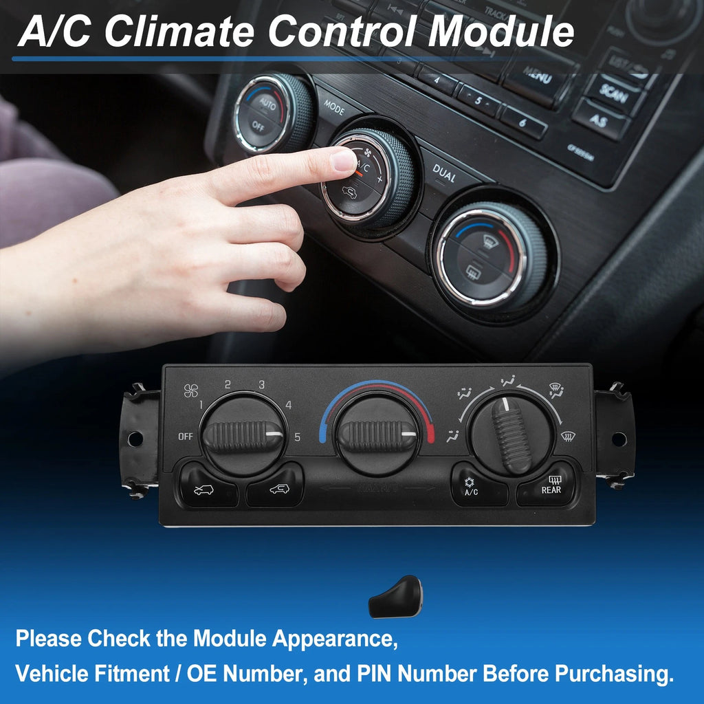 A/C Heater Climate Control Switch Module for Chevrolet Silverado (2014–2018)