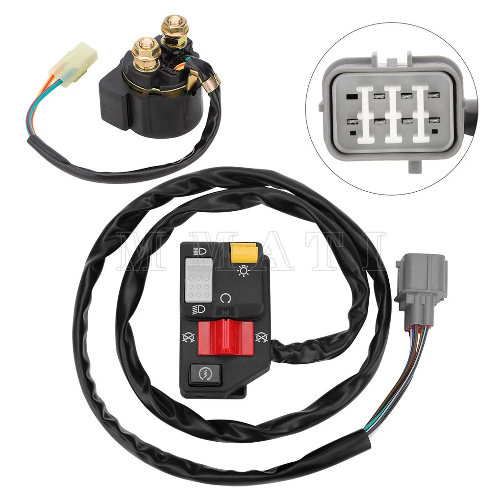 Handlebar Kill Switch & Starter Relay for Honda TRX350TM Rancher 350 (2000–2005)