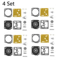 Set of 4 Carburetor Rebuild Kits for Stihl 044 MS360 034 036 Pro Zama RB-31