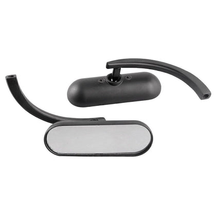 2X Black Universal Motorcycle Rear View Side Mirrors for Cruiser Chopper