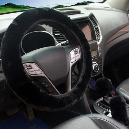 3 Piece Auto Plush Cover Set for Cold Weather Driving