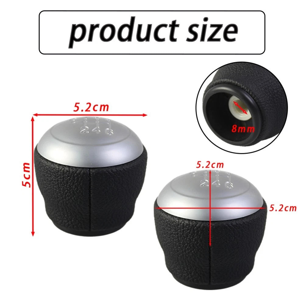 6 Speed Gear Knob for Aftermarket Accessory (ABS Plastic)