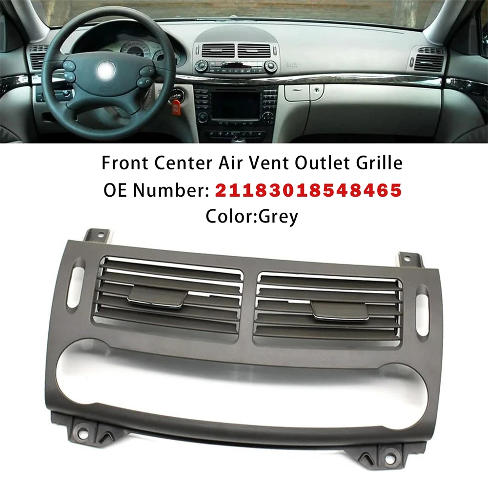 Front Center Air Vent Outlet Grille for Mercedes Benz E-Class W211 (2003–2008)