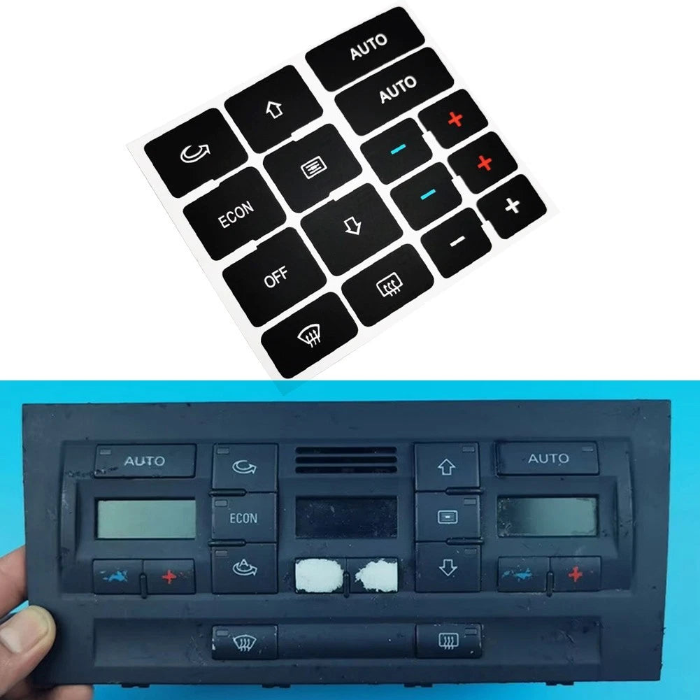 AC Button Decal for Audi A4 B6 B7 (2001–2008)