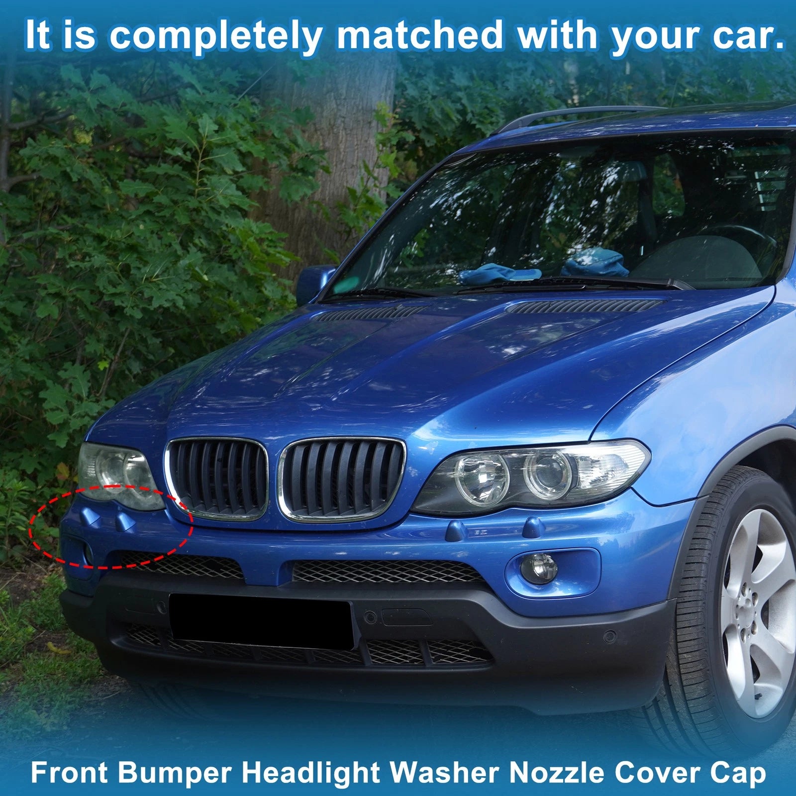 Front Washer Nozzle Cover Cap for BMW X5 Left Right (2014–2018)