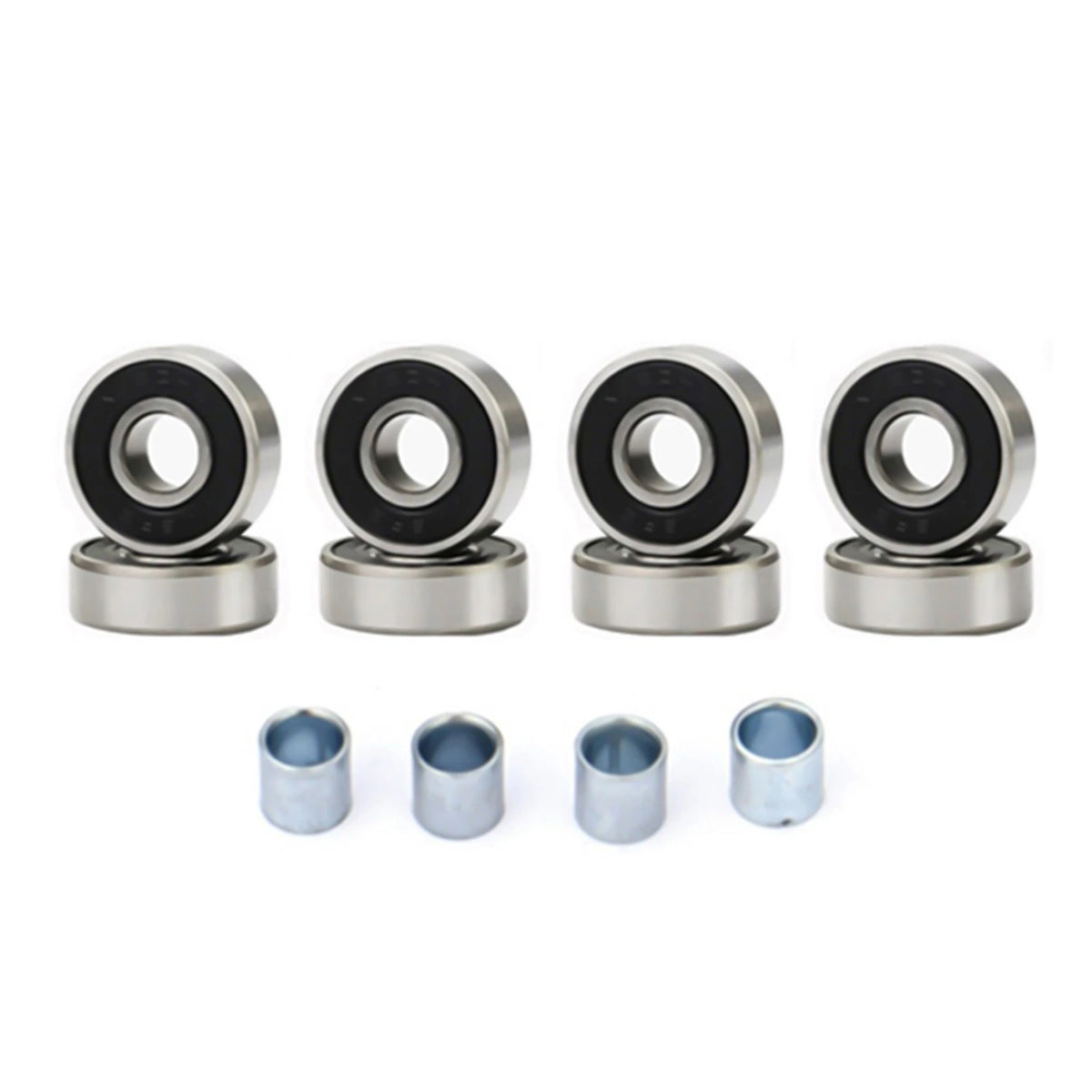 Set of 4 Skateboard Wheels 60x45mm 78A for Roller Skating