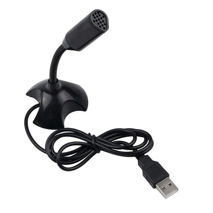 USB Mini Desktop Speech Microphone Stand for PC Laptop