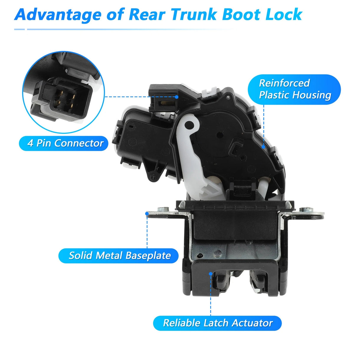 Rear Trunk Latch Lock Actuator for Mazda 3, CX-5, CX-50, CX-9, CX-30 (No.G33M-62-310)