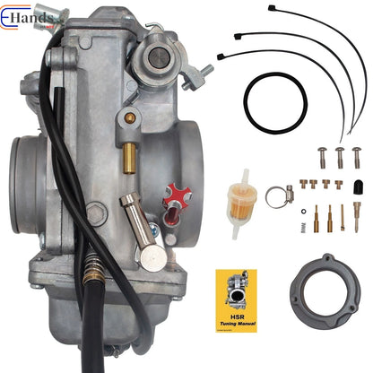 Mikuni HSR45 Carburetor for Harley Davidson EVO Twin Cam (W/ Idle Mixture Screw)