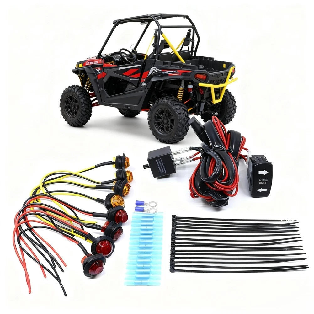 Turn Signal Switch for UTV with 9 Inch Wiring Harness Control Kit