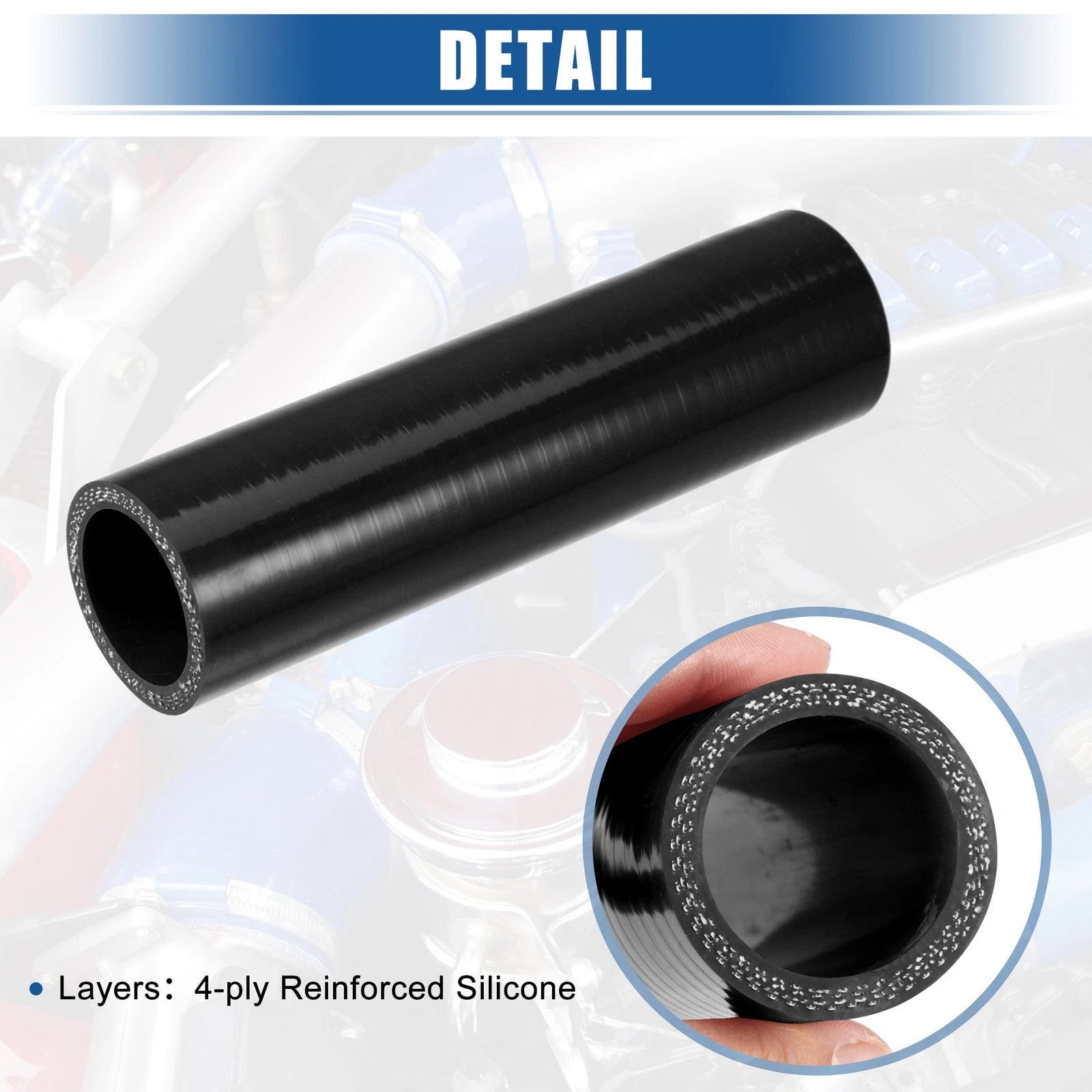 1.25" ID 6" Length Silicone Reducer Hose for Intercooler (Universal)