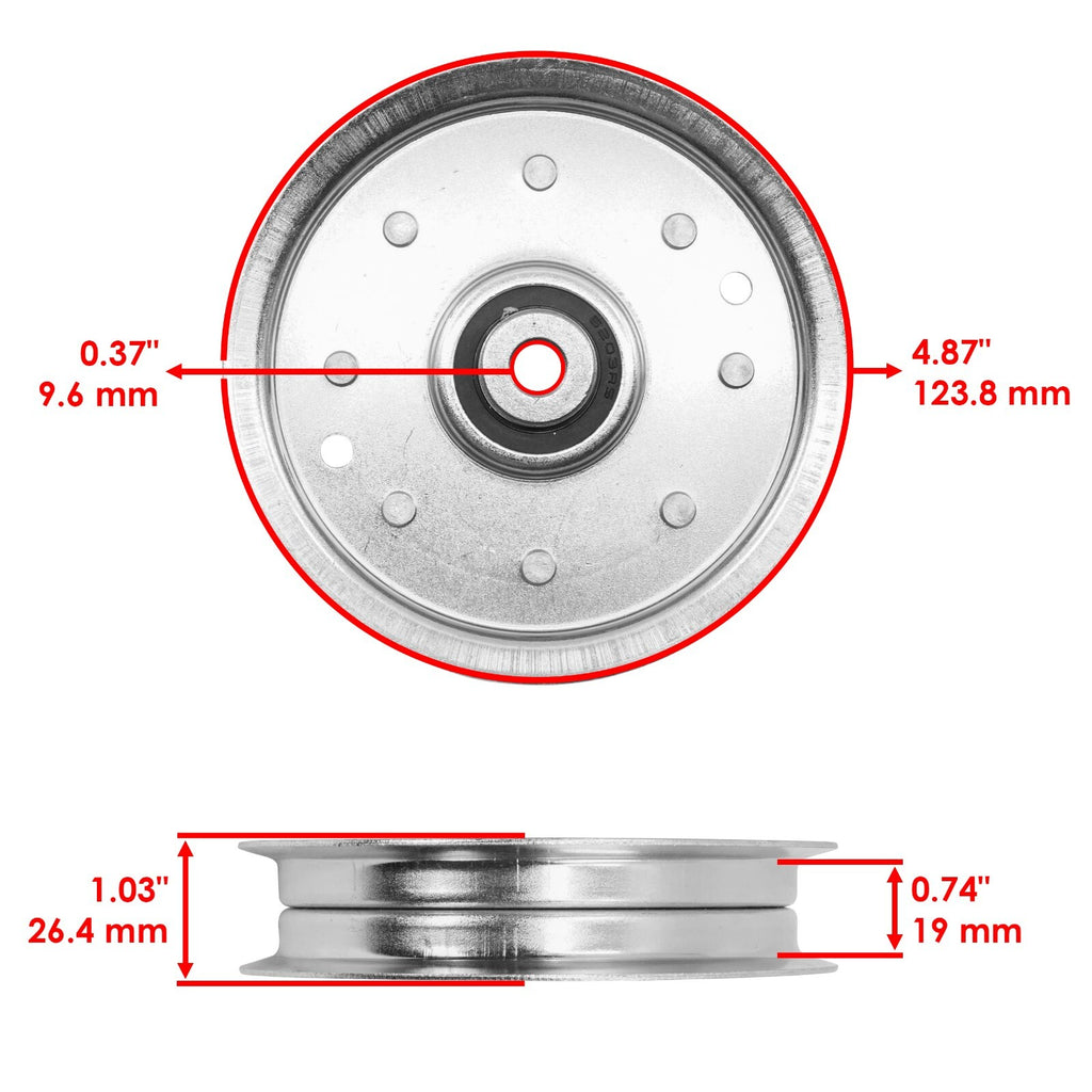 Spindle with Blade Pulley Belt Replacement for Cub Cadet MTD 54 inch (2010–)