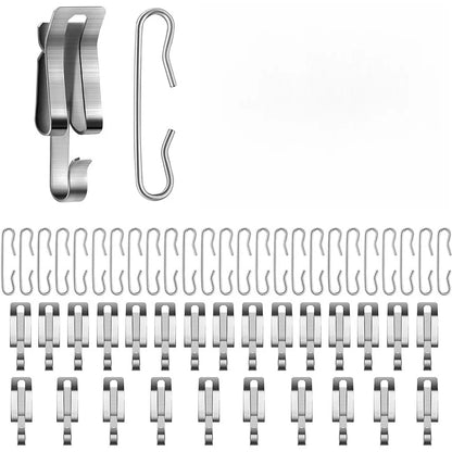 Snow Cable Clip for Stainless Steel Roof Gutter and Light String Use