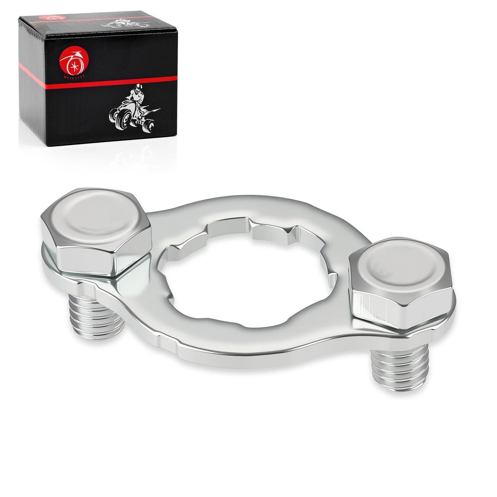 Engine Front Sprocket Retainer Plate w/Hex Bolt (6X10) for Honda XR100 (1981–1984)