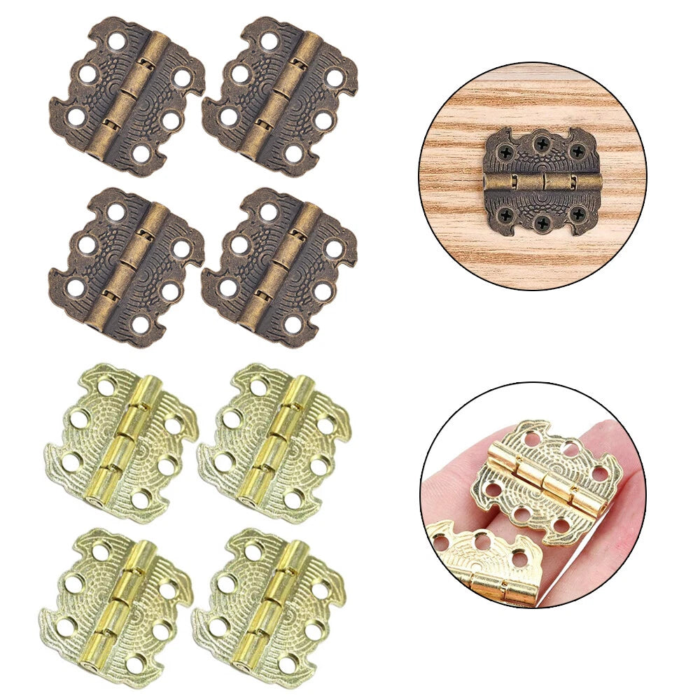 10pc Jewelry Box Hinges for Antique Wooden Cases (29x27mm)