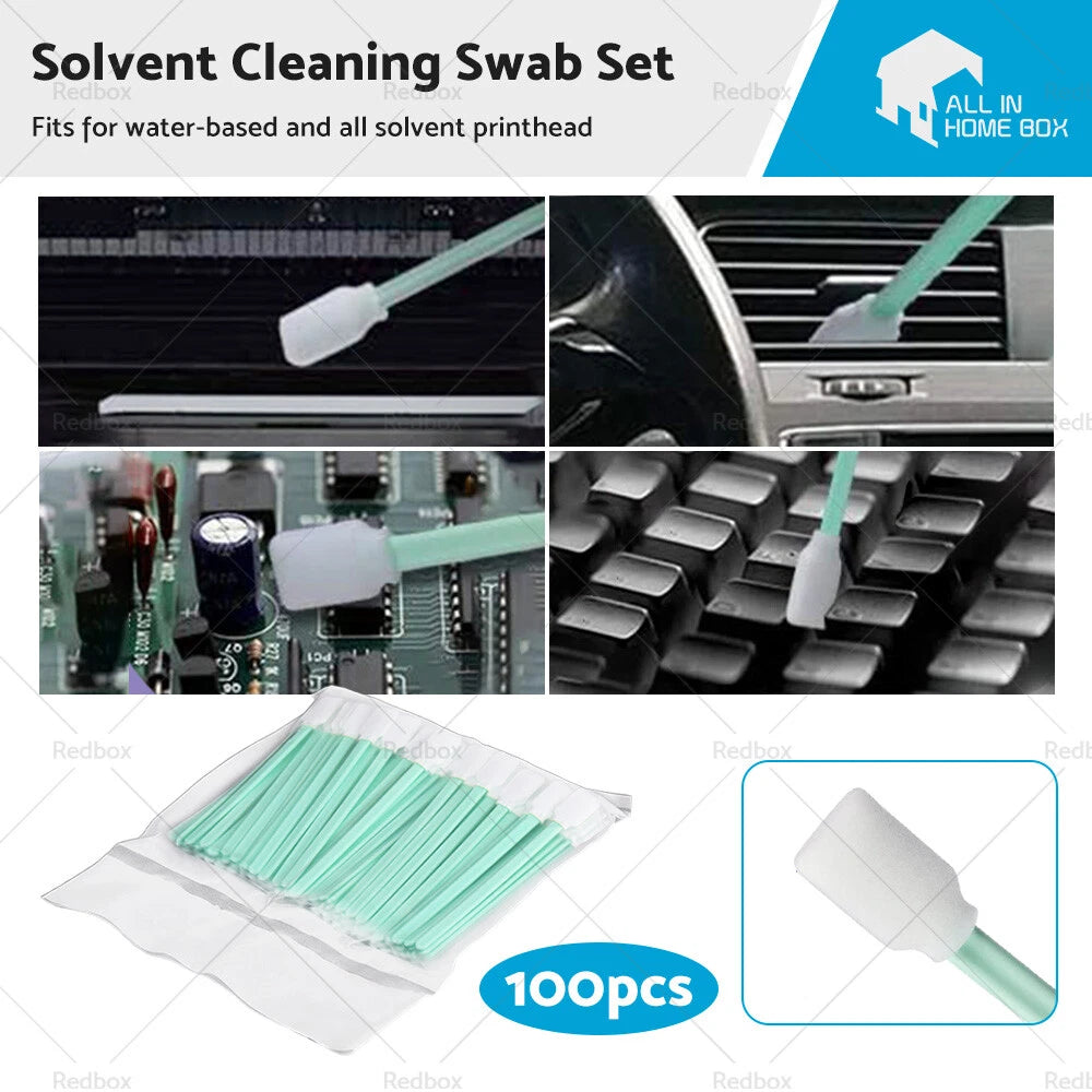 100X Cleaning Swabs for Epson Mutoh Mimaki Roland (Compatible)