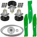Mower Spindles w Blades Pulley Belt Replacement Kit for Cub Cadet (2000–2019)