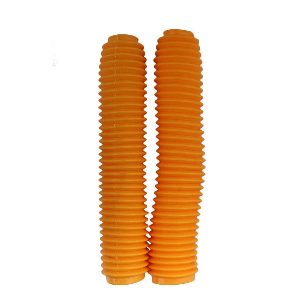 2pcs 360MM Fork Dust Covers Gaiters Boots Shock Fits Motorcycle Dirt Bike Orange