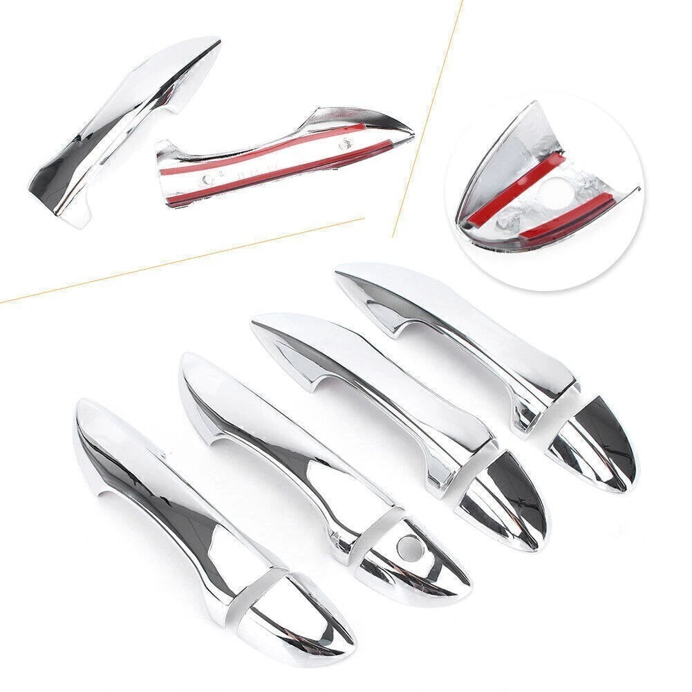 8x Chrome Side Door Handle Covers for Toyota Corolla (2014–2018)