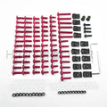 Complete Fairing Bolt Kit for Honda (CNC Alloy, Red)