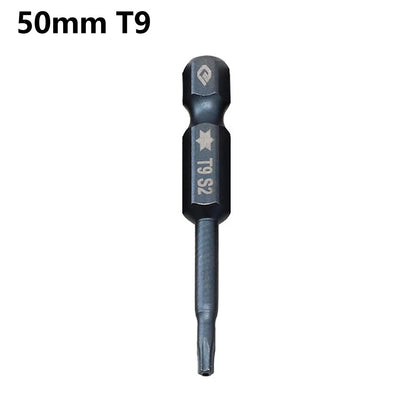 Magnetic Torx Bit Set for Electric Screwdrivers T5 T40 (50mm, Hex Shank)