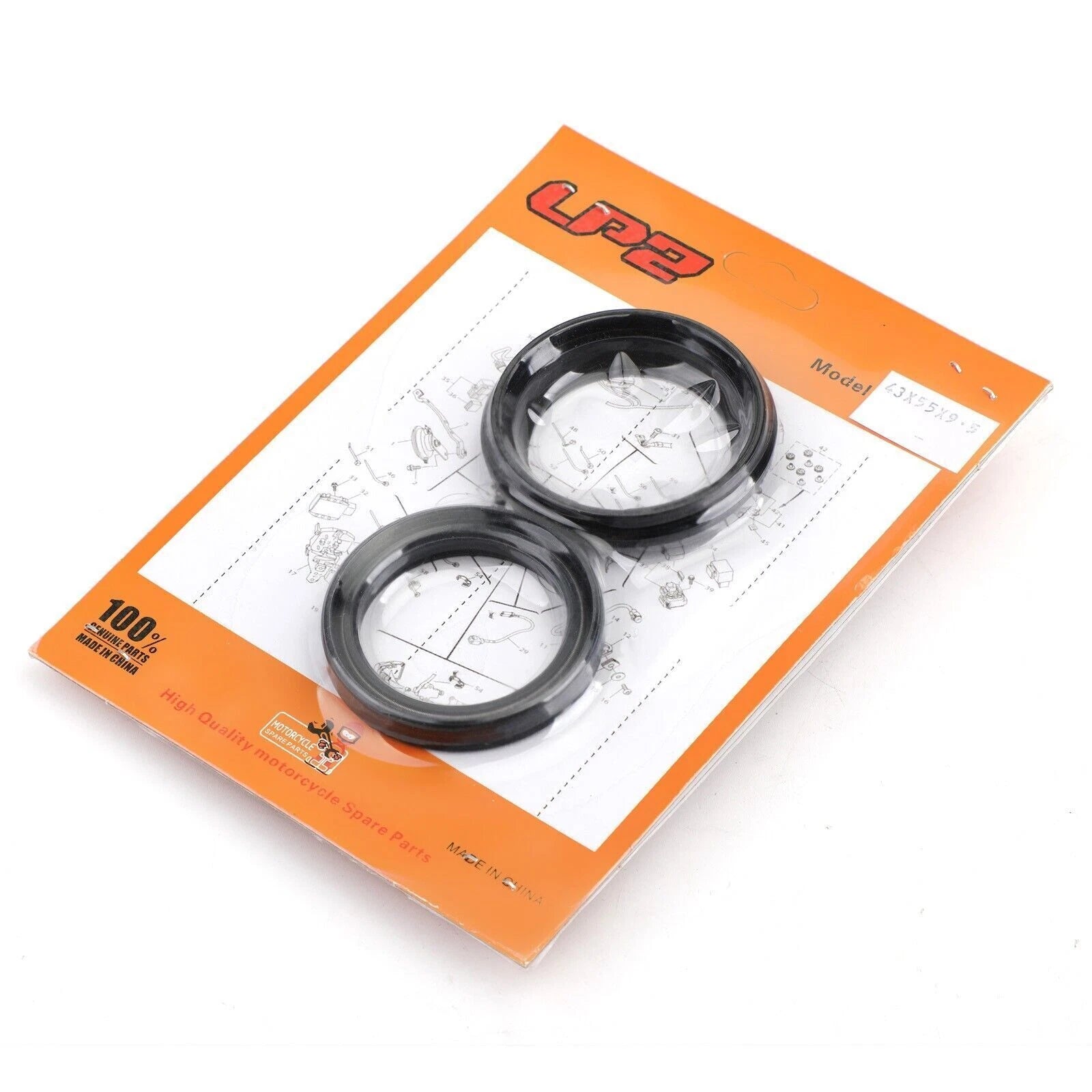 Fork Oil Dust Seal Kit for Kawasaki KX125 KX250 KX500 ZR1100 ZRX1100 ZRX1200 (T9)