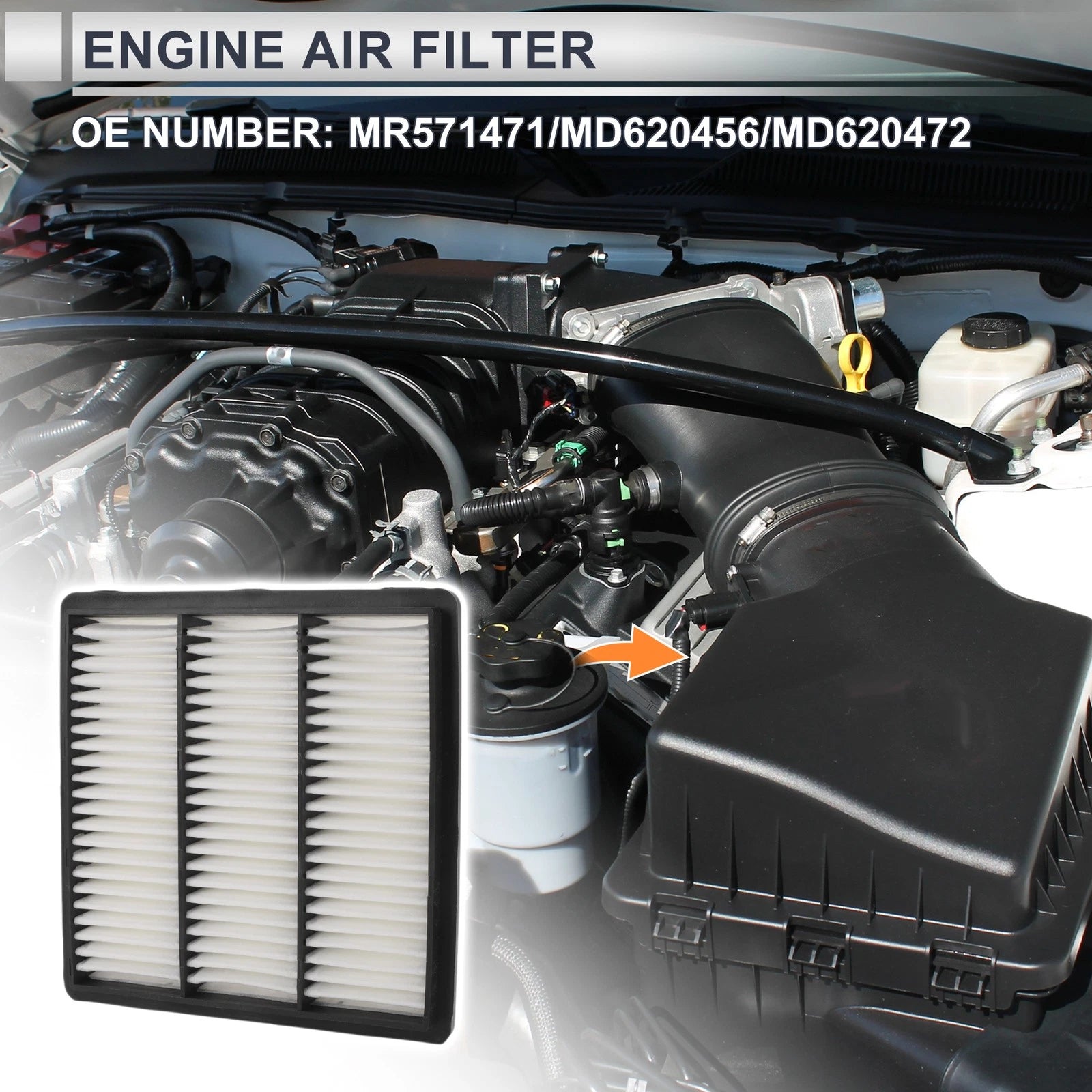 Engine Air Filter Replacement for Mitsubishi Diamante 3.0L (1992–1996)