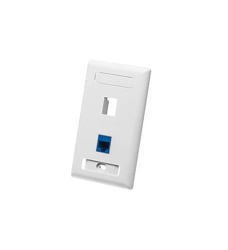 1-Gang 2-Port Faceplate for ICC IC107S02WH