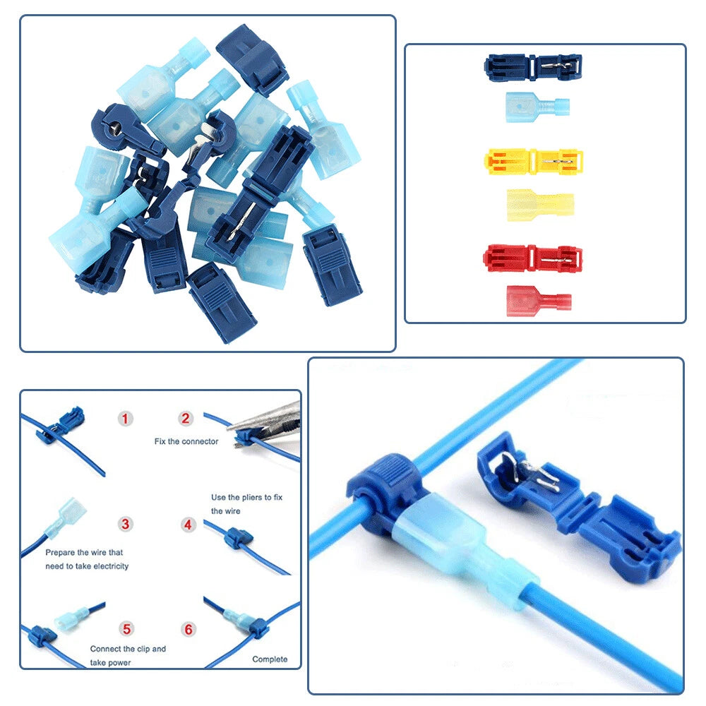 5 Pairs Quick Splice Connectors for Universal Applications