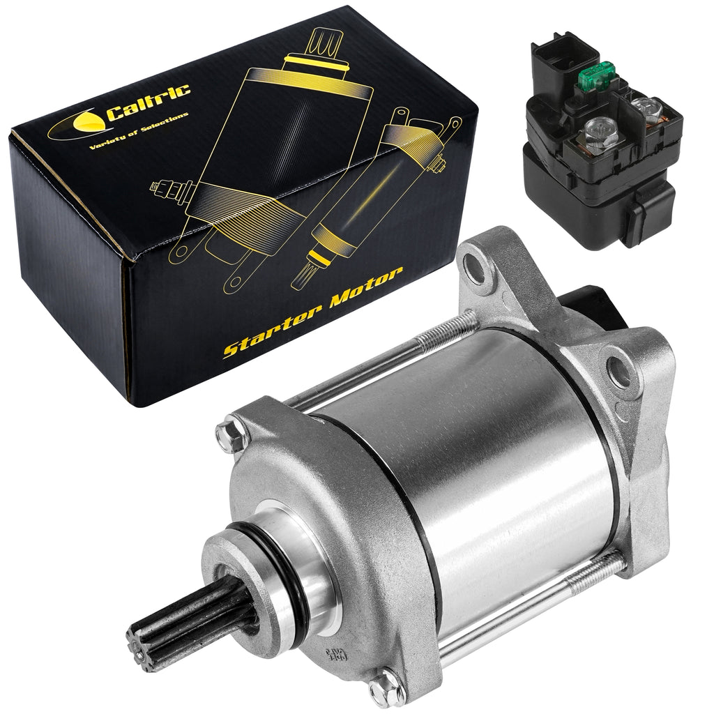 Starter with Relay Solenoid Replacement for Honda TRX250TE Recon 250 (2008–2021)