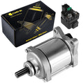 Starter with Relay Solenoid Replacement for Honda TRX250TE Recon 250 (2008–2021)
