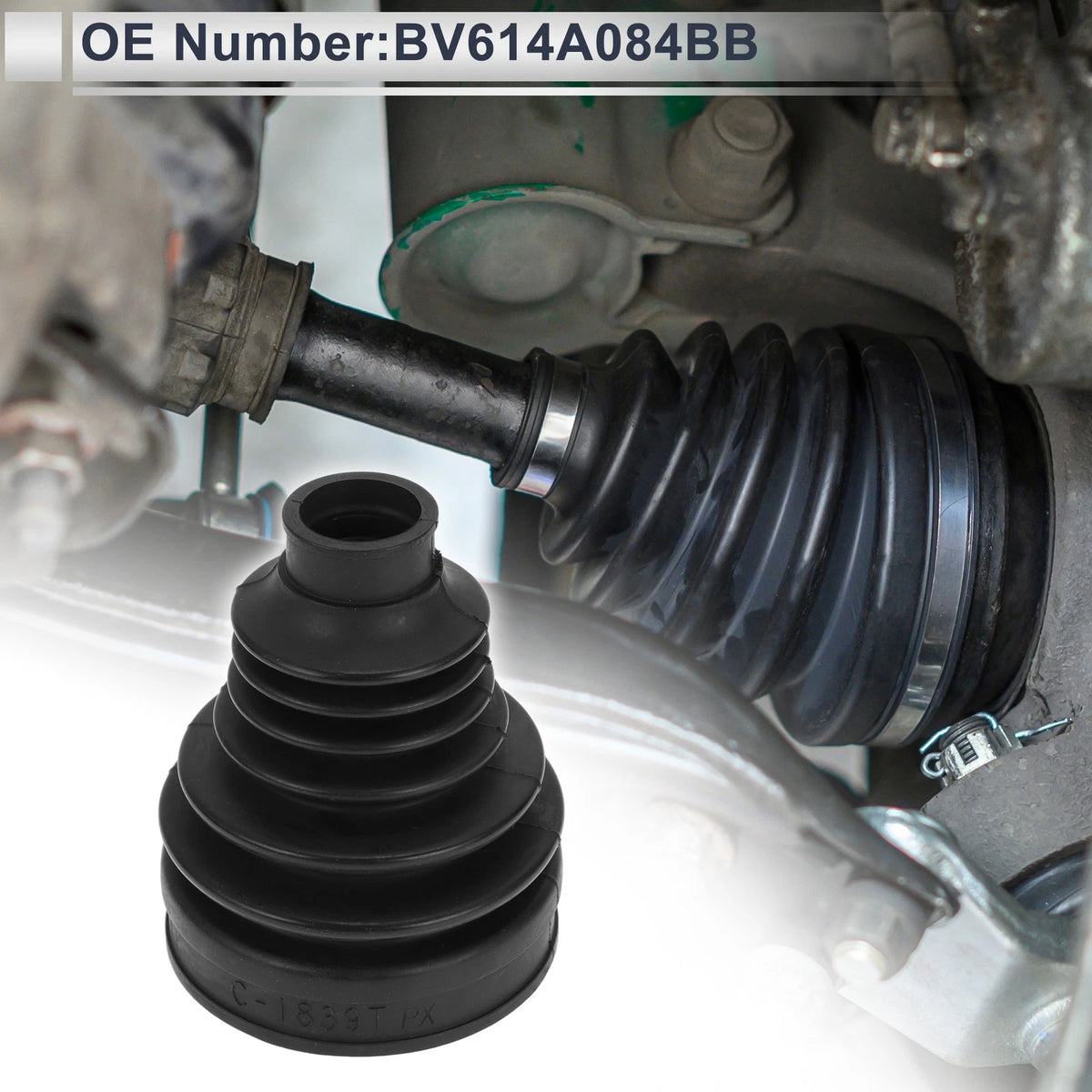 Inner CV Joint Boot Kit with Clamps for Ford Focus (2011–2015) BV614A084BB