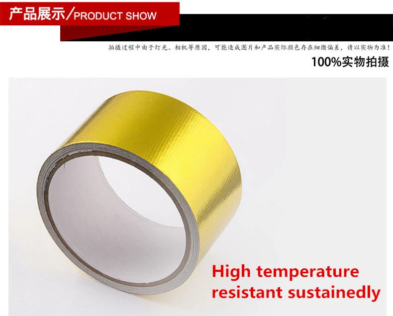 Reflective Gold Tape & Sheet for Turbo Engine Heat Insulation