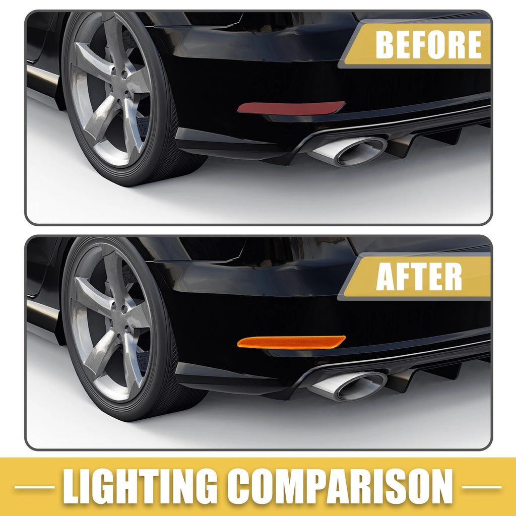 Front Bumper Side Marker Light Left for Mercedes PC ABS 1 Pair (2018–2022)