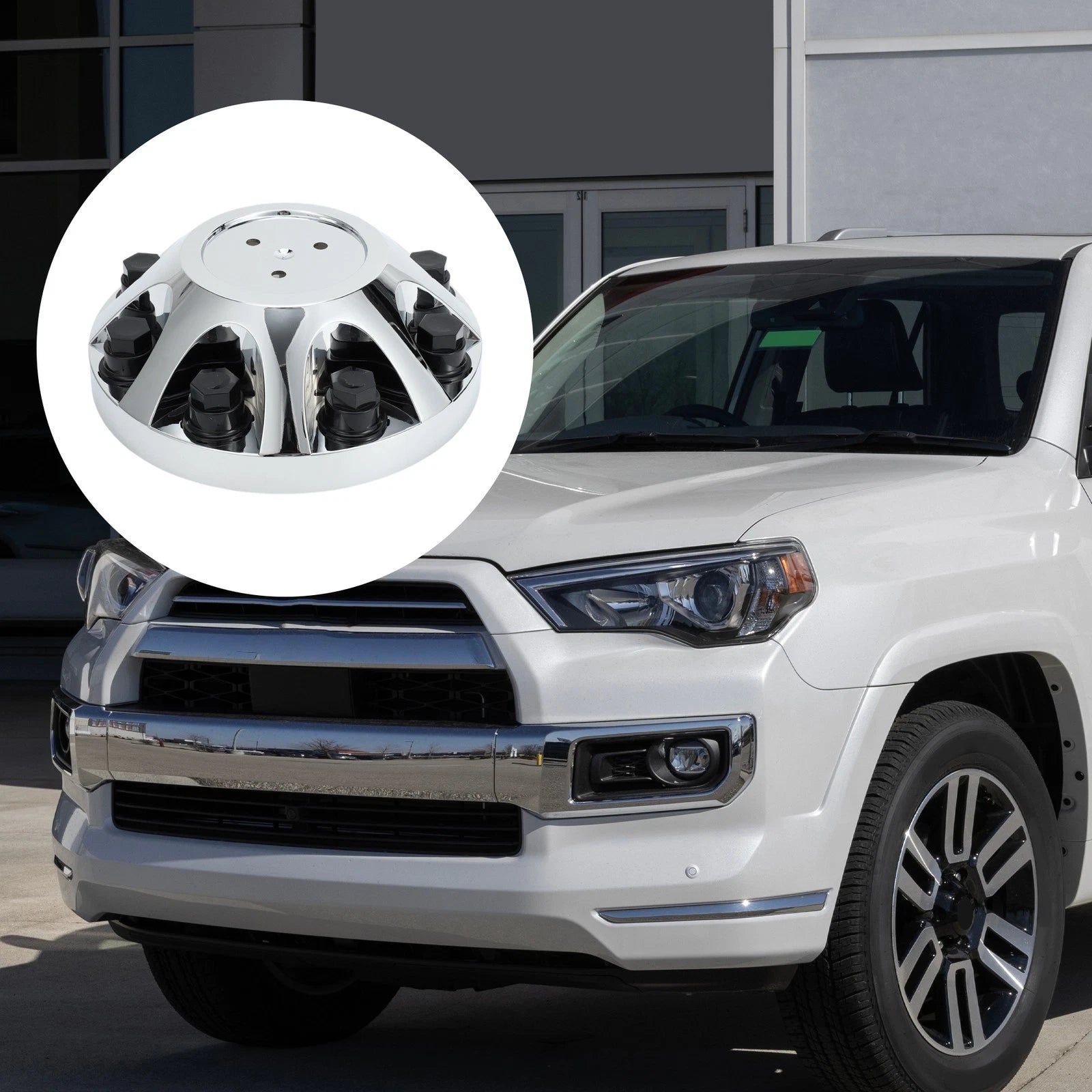 Wheel Center Caps for Chevrolet Silverado 1500 (2007–2013) Chrome 8.90" 1 Pc